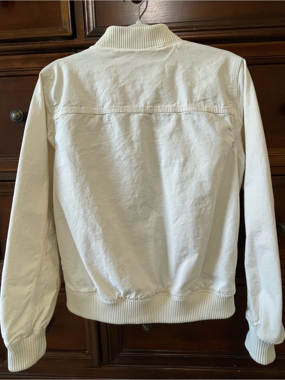 CARHARTT Women’s Crawford Bomber Jacket Coat, Ivory, Zip Up, SIZE S - Picture 3 of 11